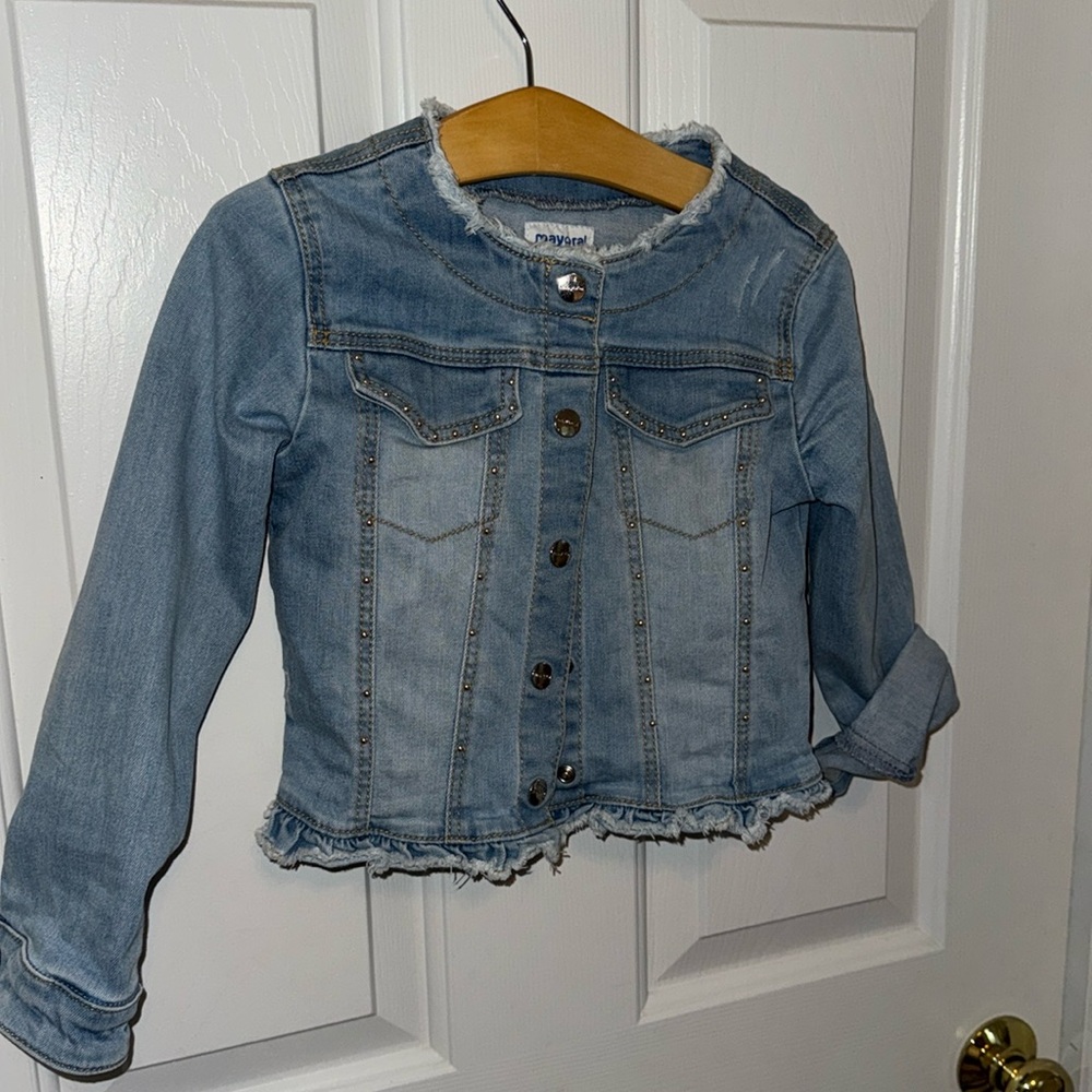 Studded jean jacket